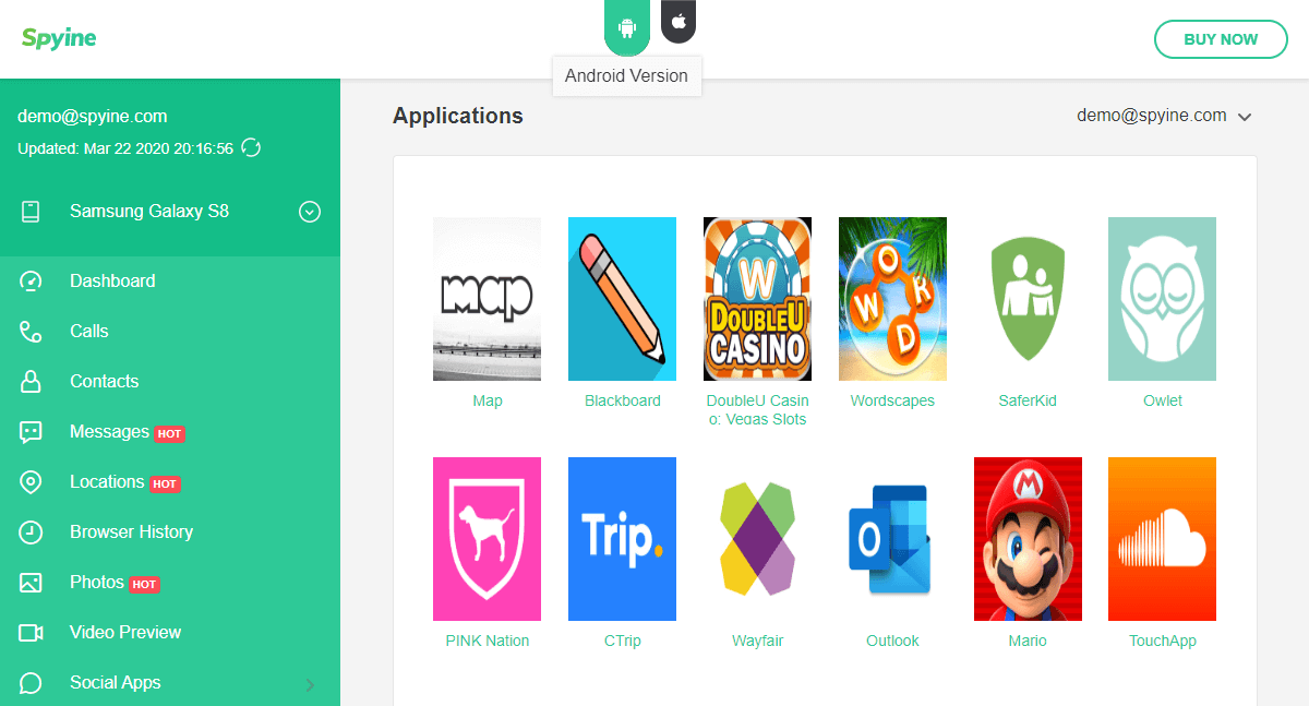 track install apps