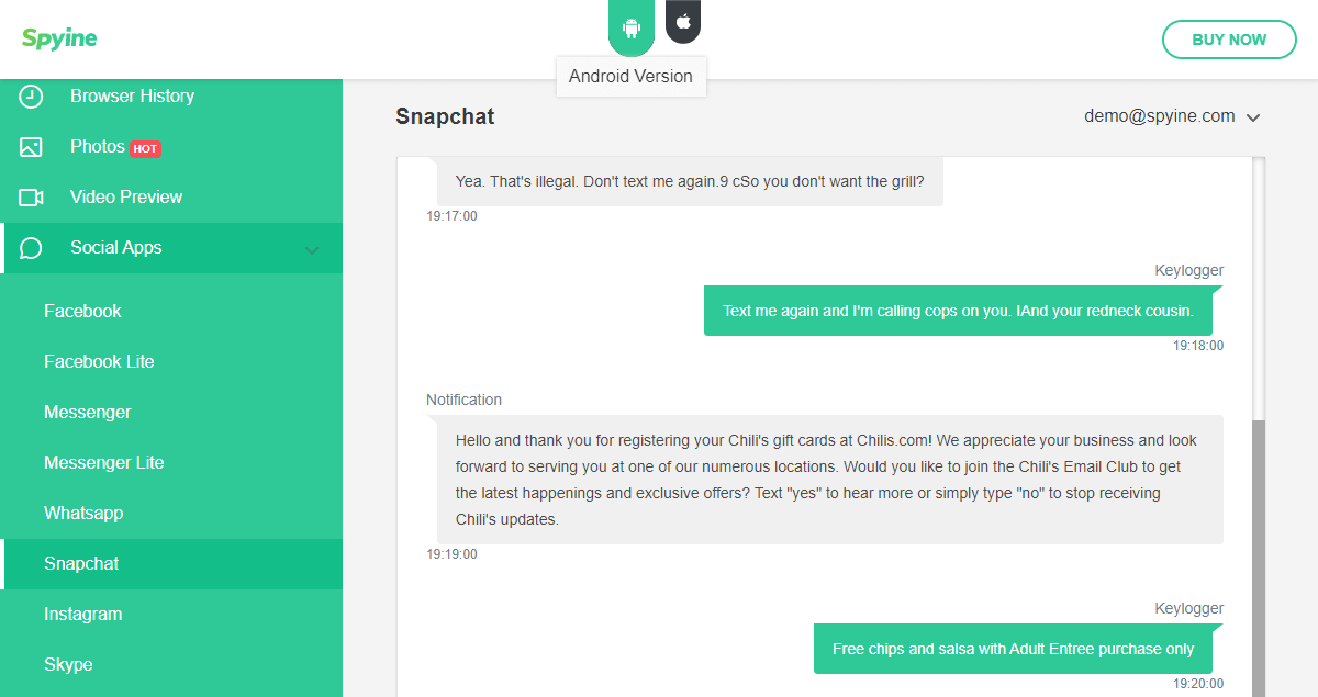 Snapchat spy