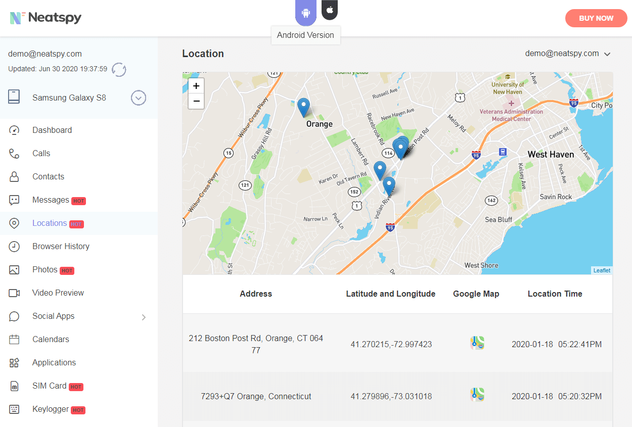 free phone tracker exact location