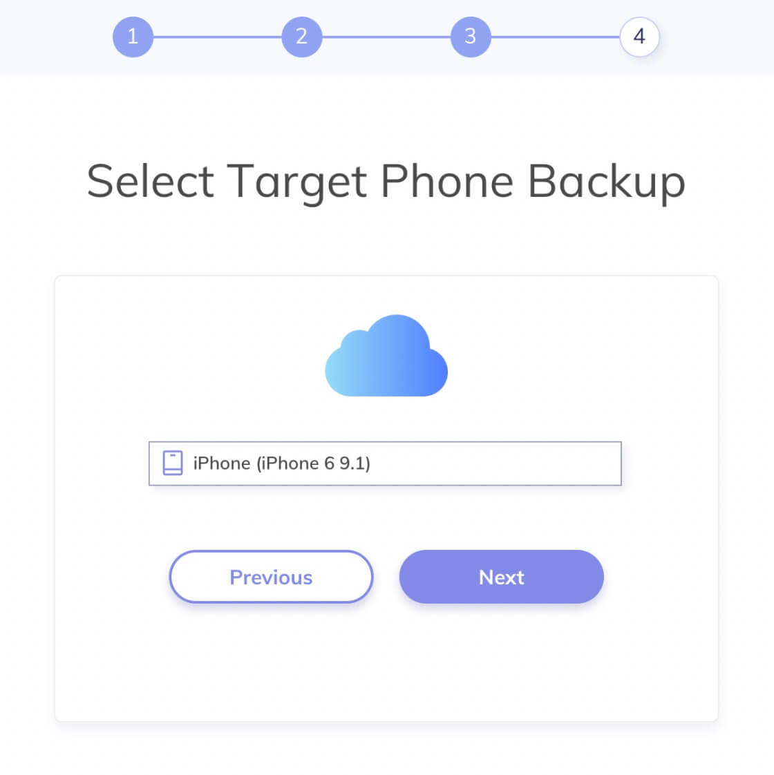 select which iphone to track