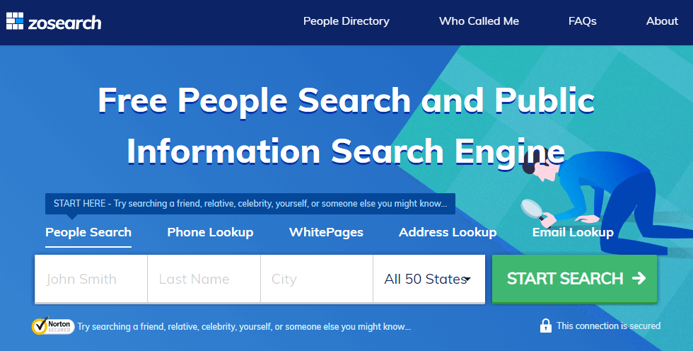 zosearch homepage